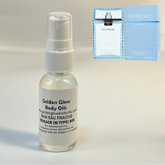 Versace Man Eau Fraiche (Men), Designer Oil 1 oz. Spray Bottle - Picture 1 of 1